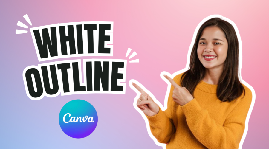 White Outline To Image In Canva