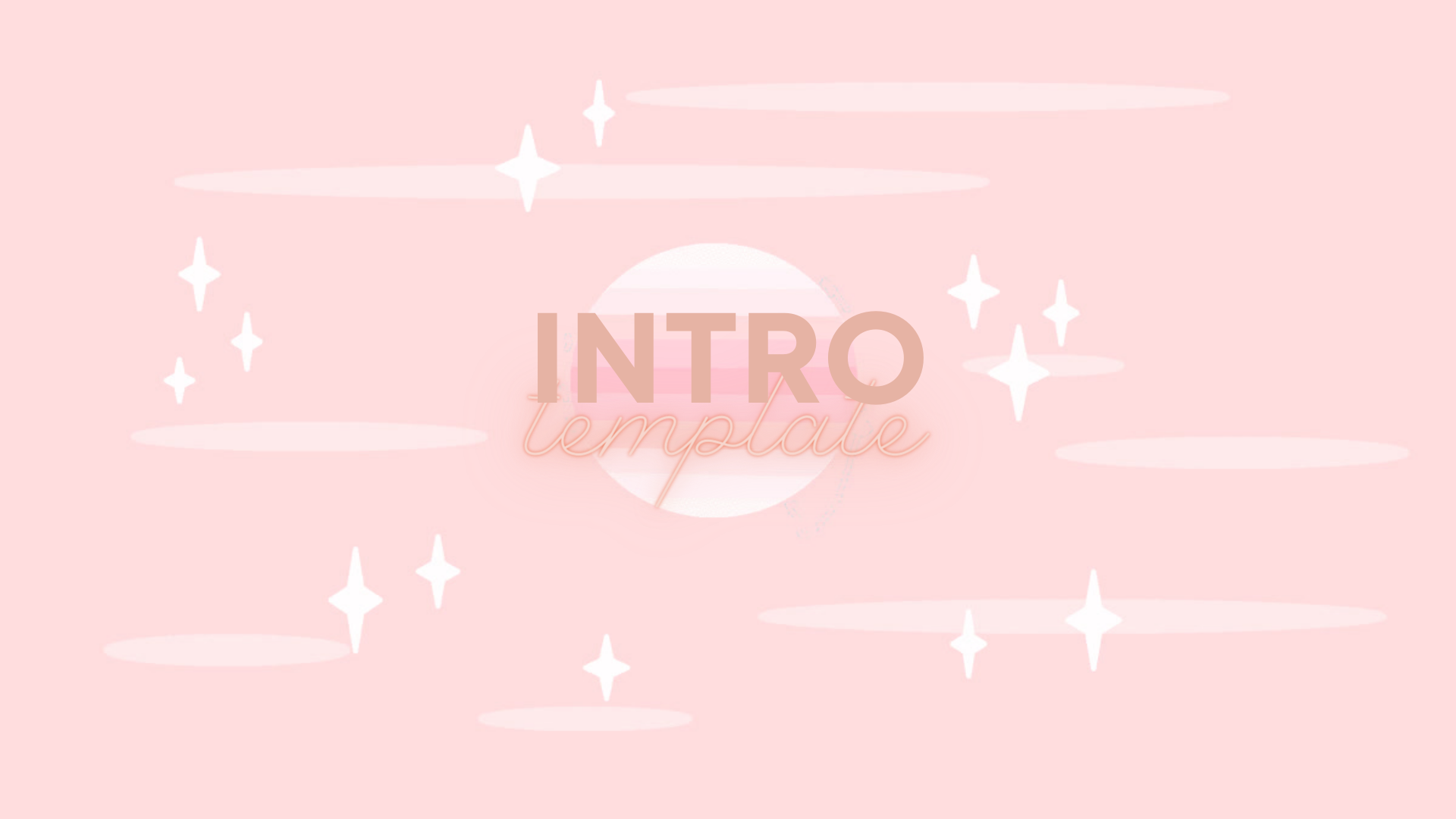 Aesthetic Pink Sparkle Intro With Background Music Reinamarie